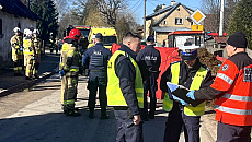 Śmiertelny wypadek pod Ostródą. Droga całkowicie zablokowana Śmiertelny wypadek pod Ostródą. Droga całkowicie zablokowana